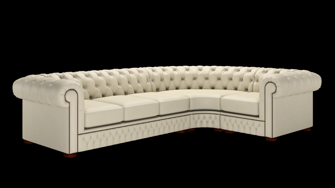 Chesterfield corner sofa (3 x 1)