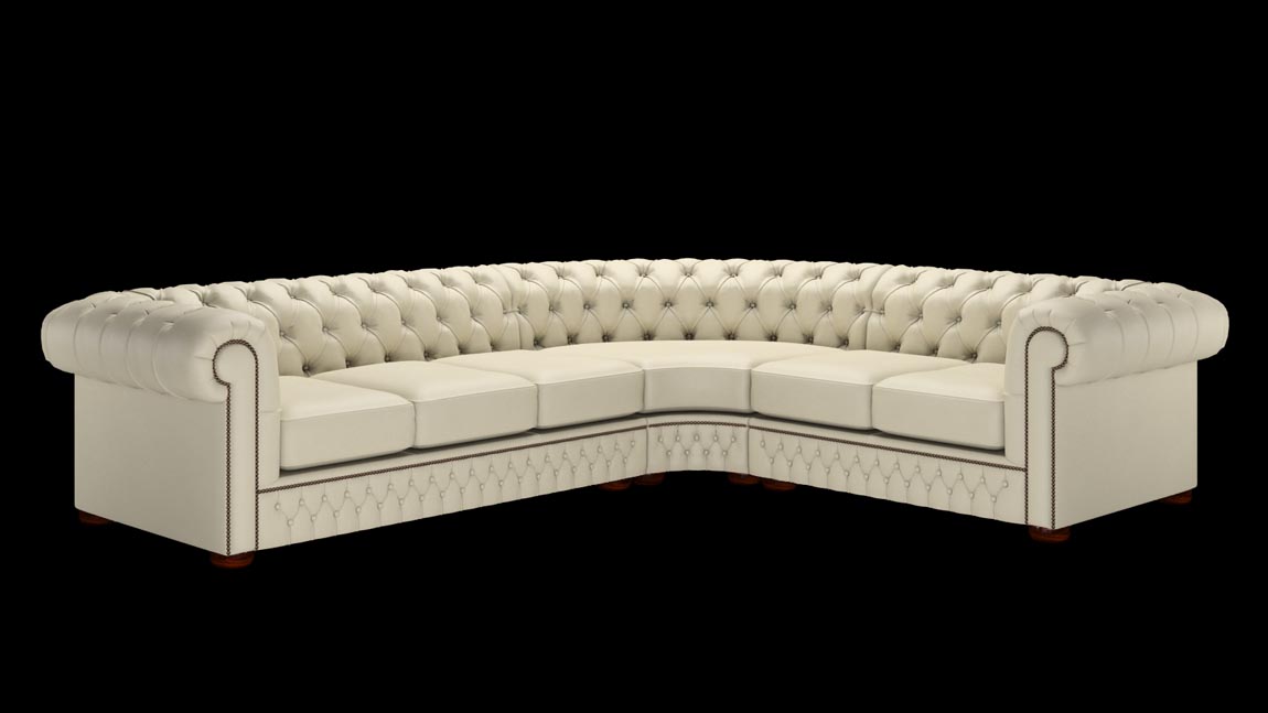 Chesterfield corner sofa (3x 2)